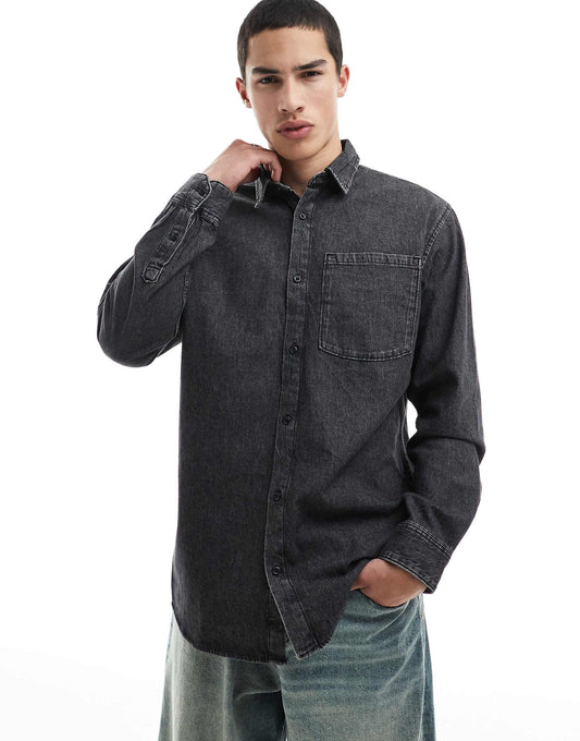 Long Sleeve Denim Shirt