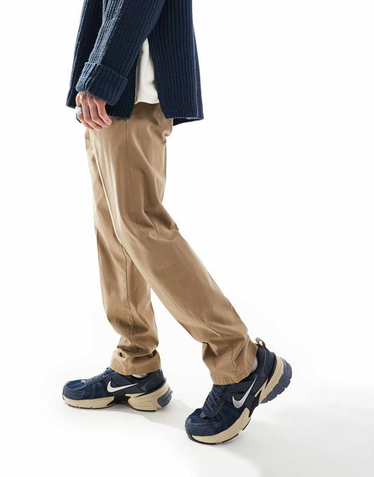 Front Pleat Tapered Loose Chino