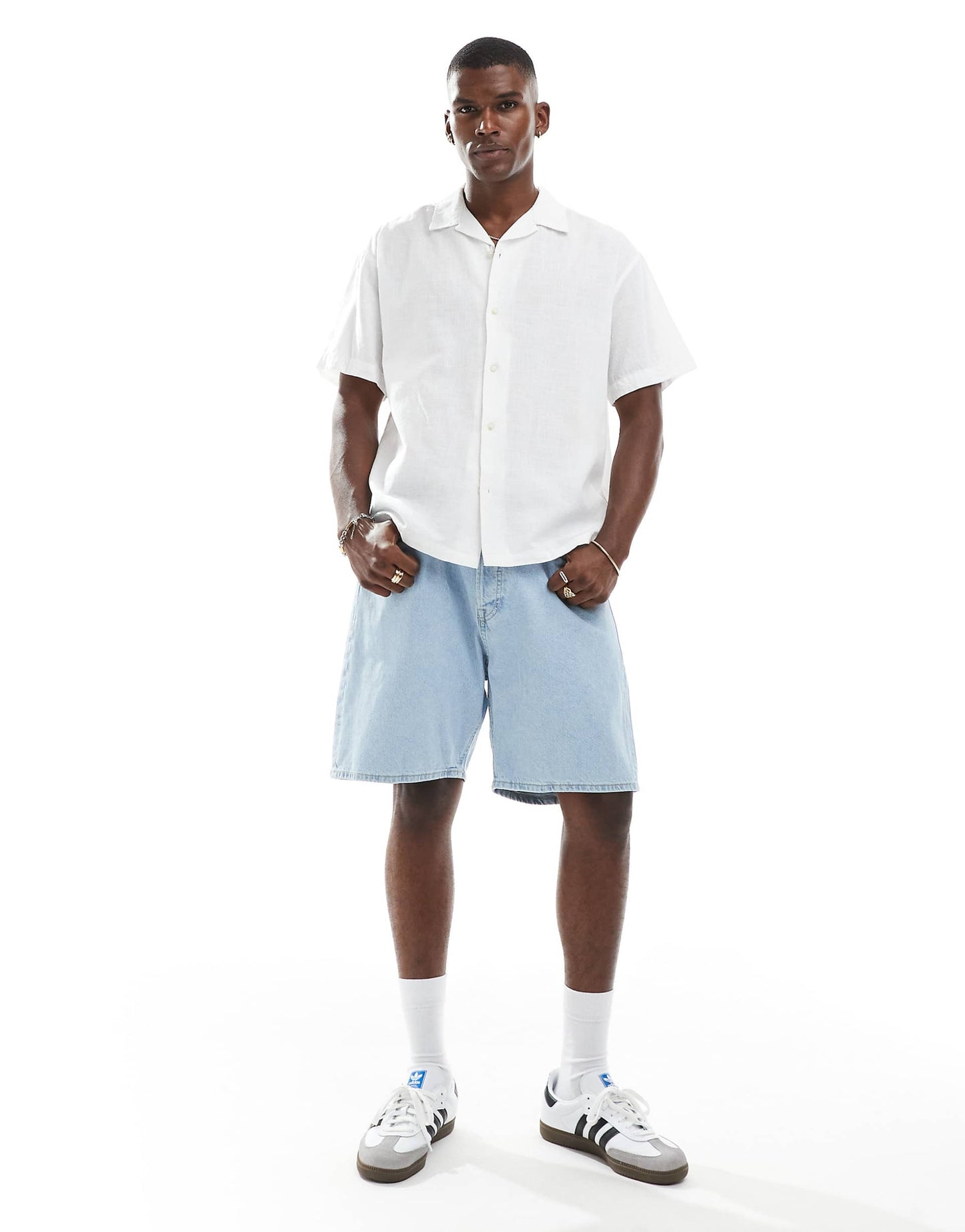 Revere Collar Linen Shirt