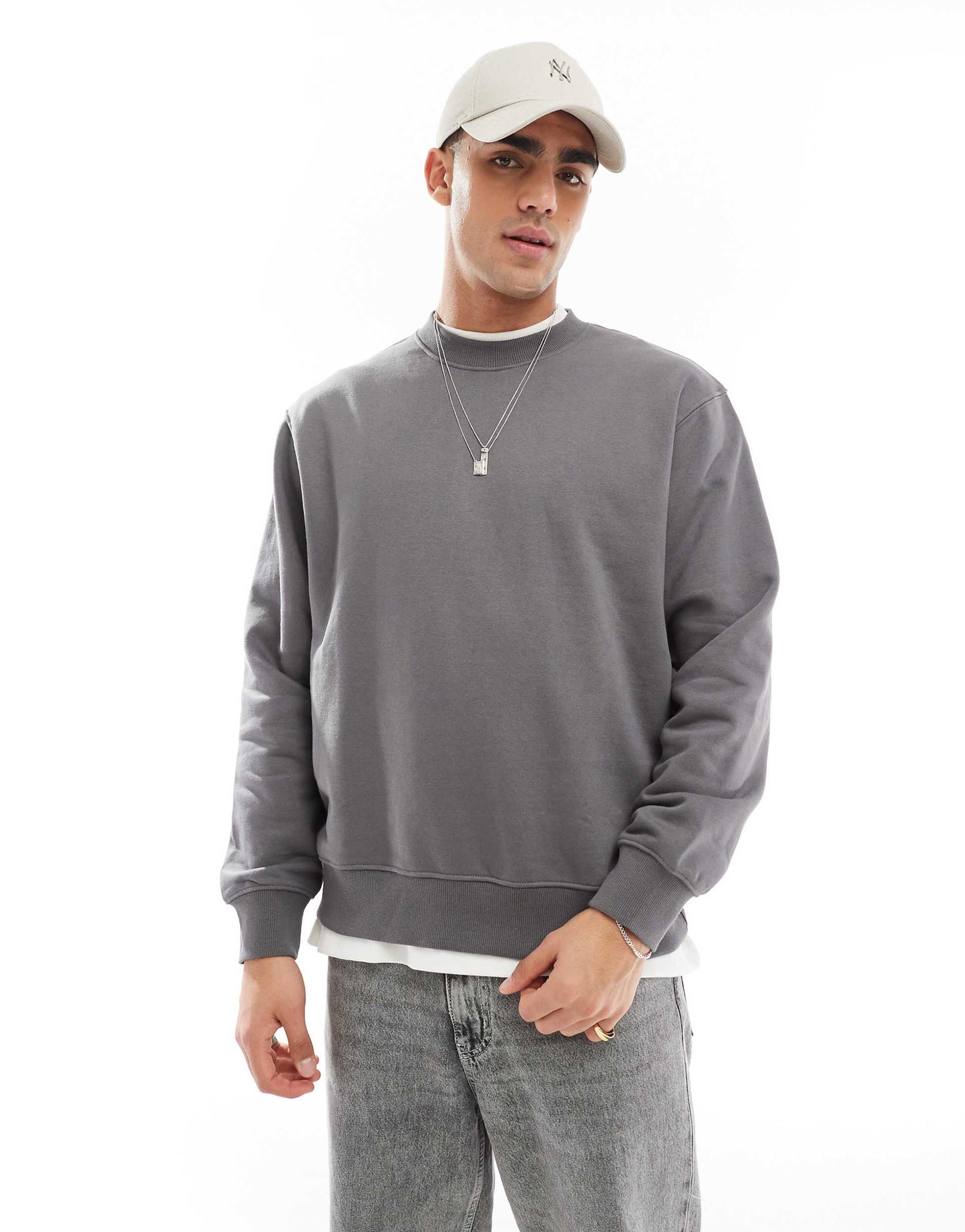 Oversized 400Gsm Heavyweight Crew Neck Jumper