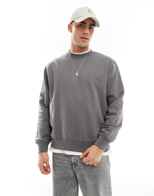 Oversized 400Gsm Heavyweight Crew Neck Jumper