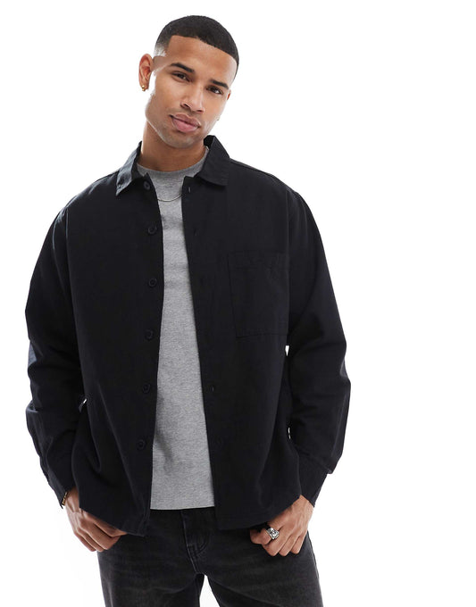 Linen Blend Overshirt