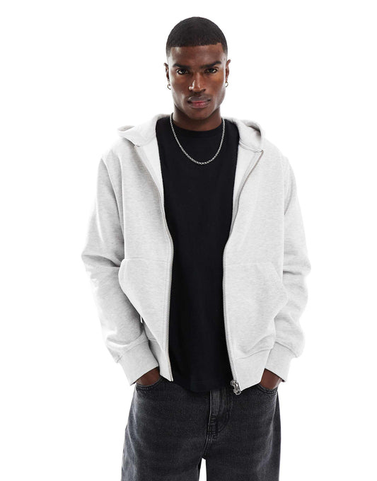 Oversized 400Gsm Heavyweight Zip Hoodie