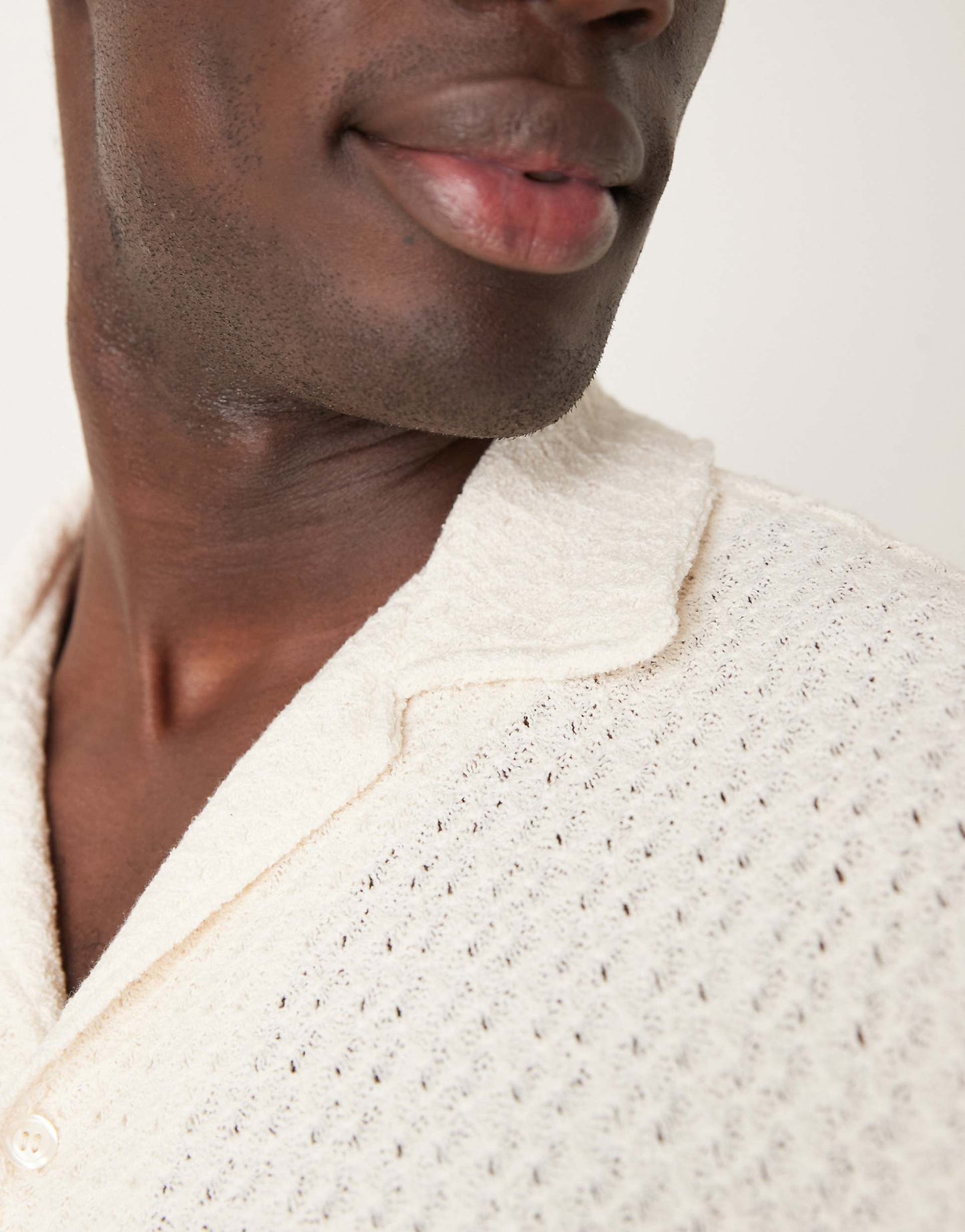 Textured Revere Collar Shirt