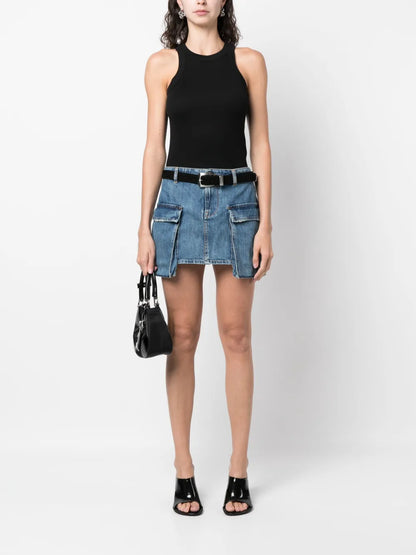 Cynda Ribbed Cotton Tank Top