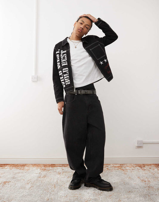 Slogan Detail Jacket