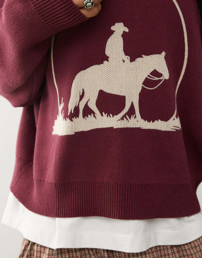 Cowboy High Neck Jumper