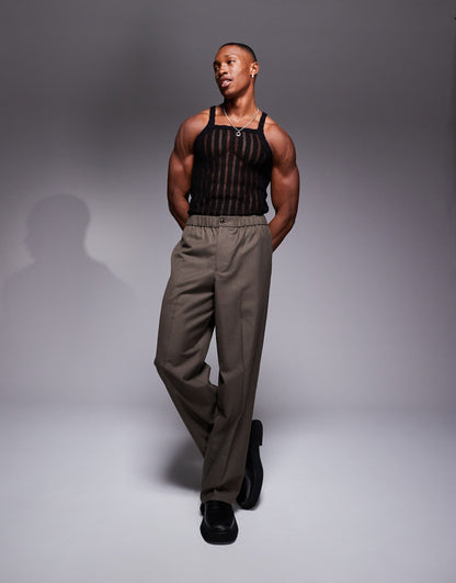 Muscle Fit Vest With Square