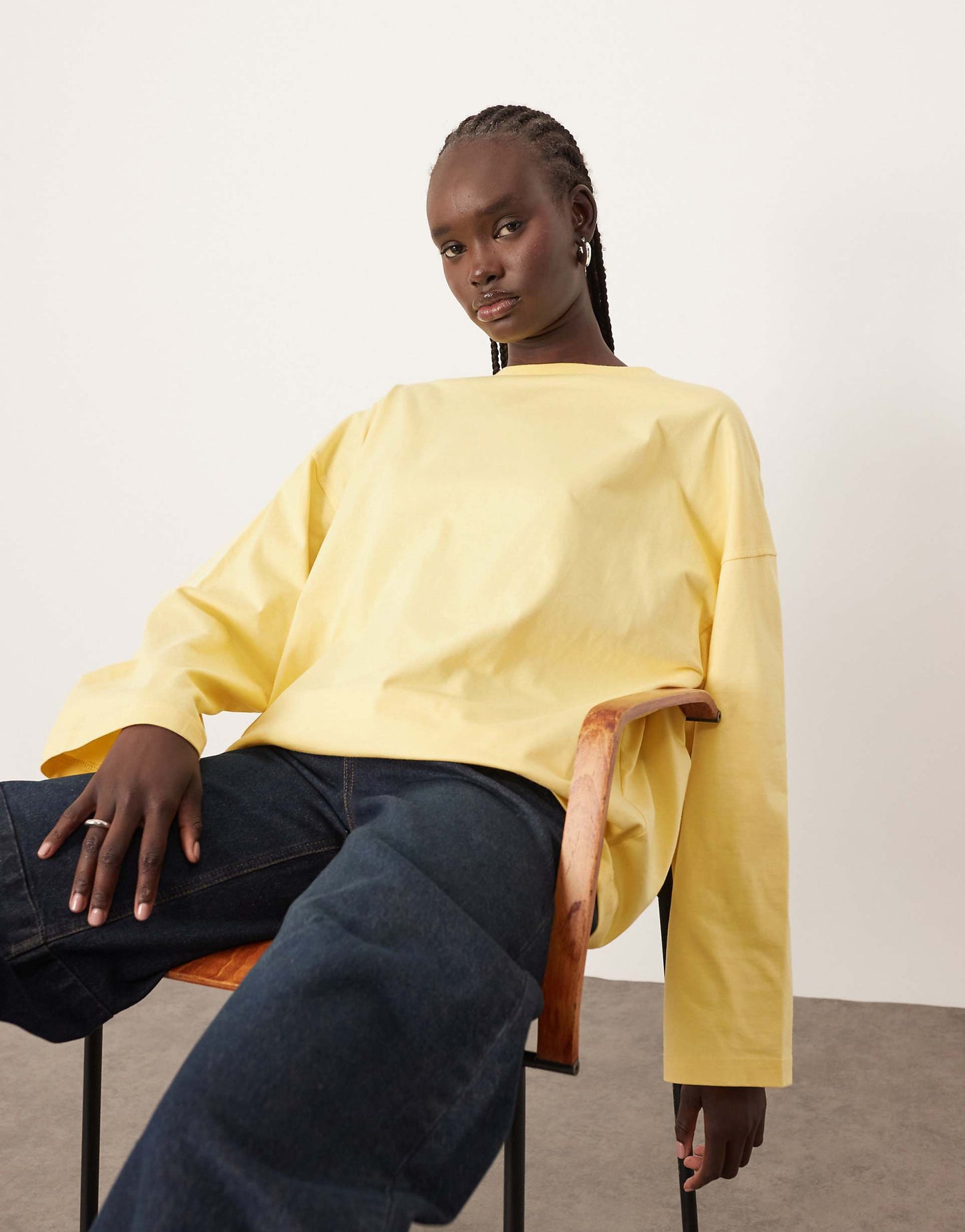 Cotton Oversized Long Sleeve T-Shirt