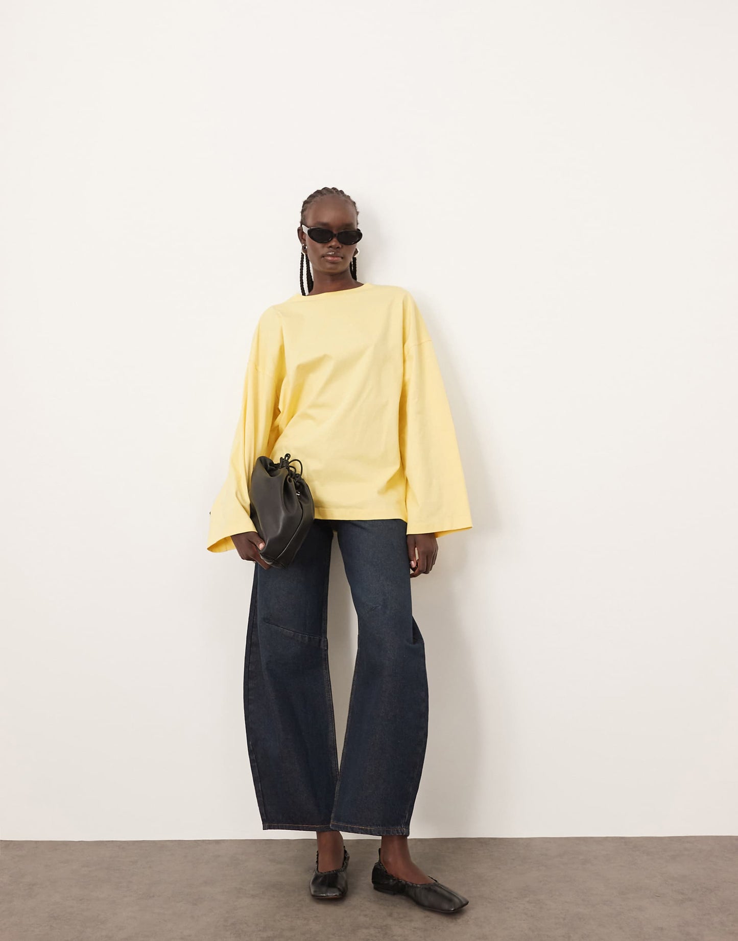 Cotton Oversized Long Sleeve T-Shirt