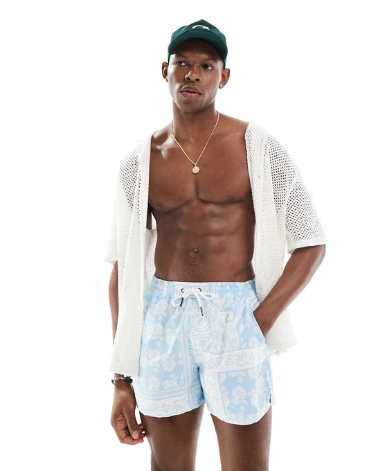 Paisley Print Swim Shorts