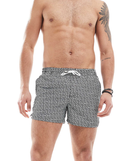 Geo Print Swim Shorts