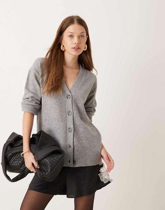 Boyfriend V Neck Cardigan