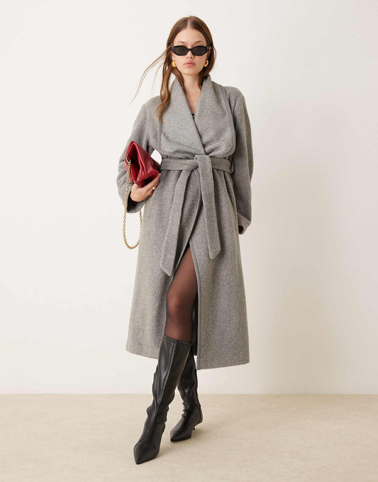Belted Blanket Coat
