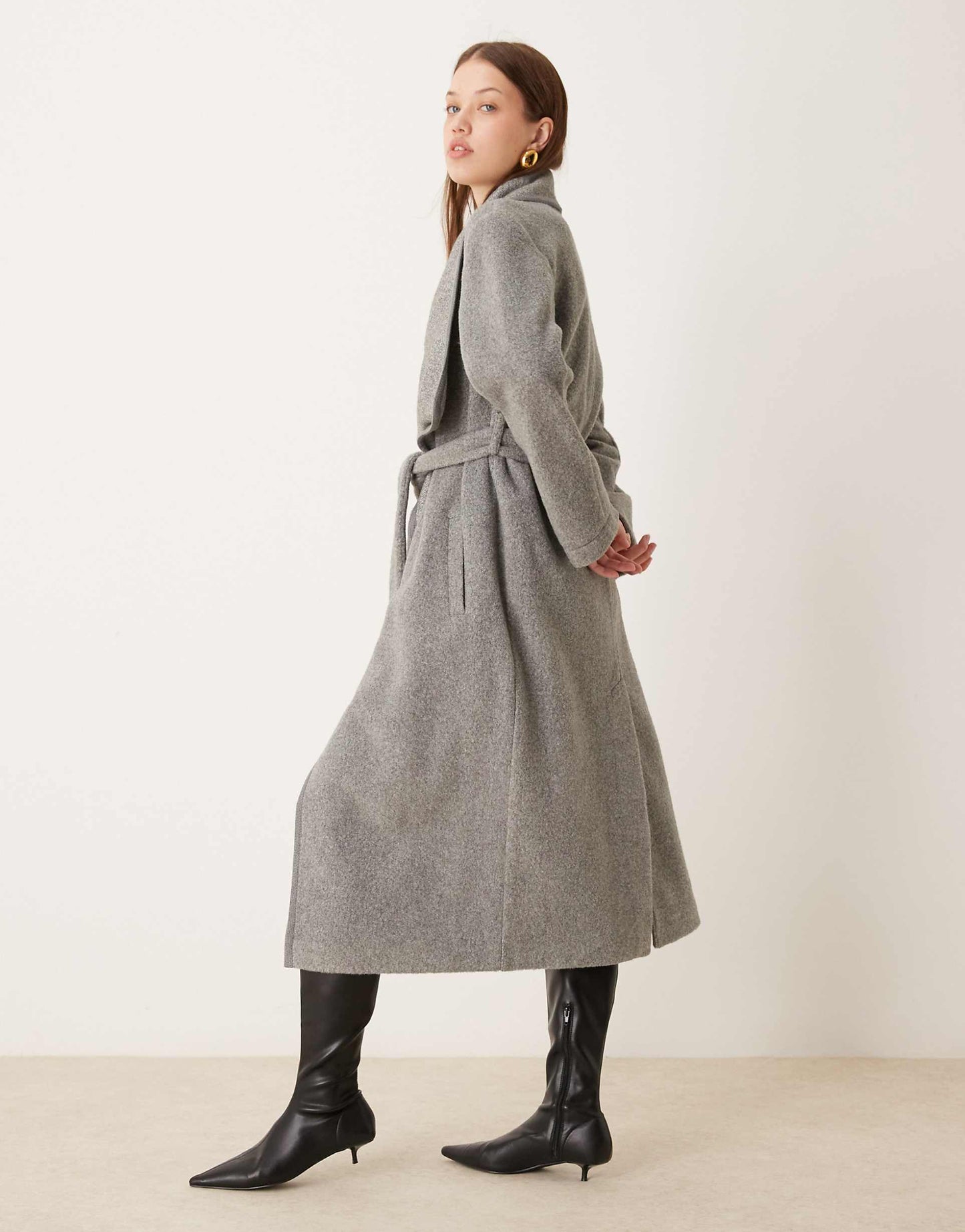 Belted Blanket Coat