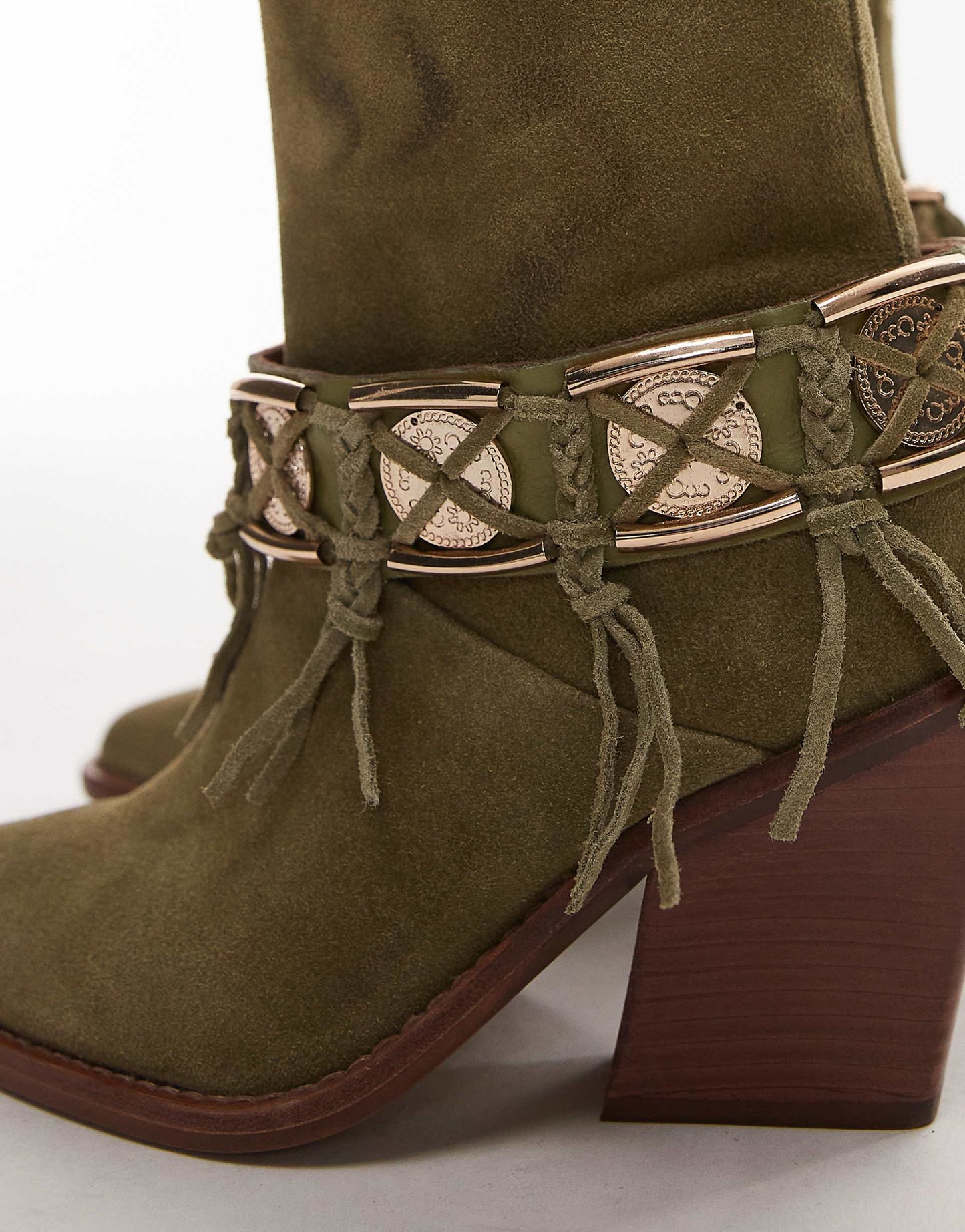 New-Kole Fringe Western Ankle Boots