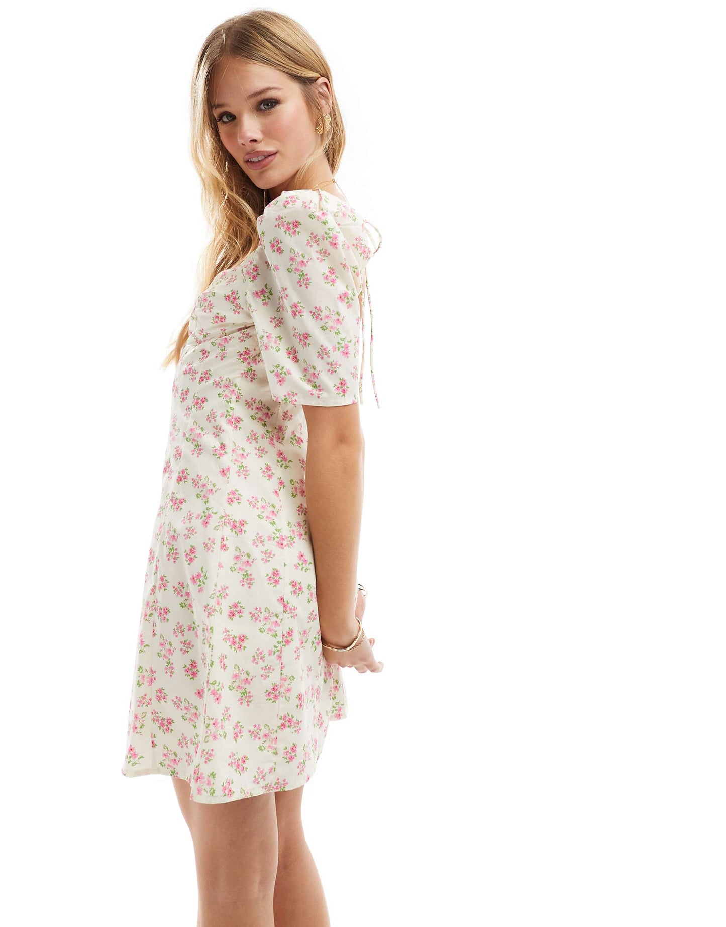 Open Back Skater Mini Dress