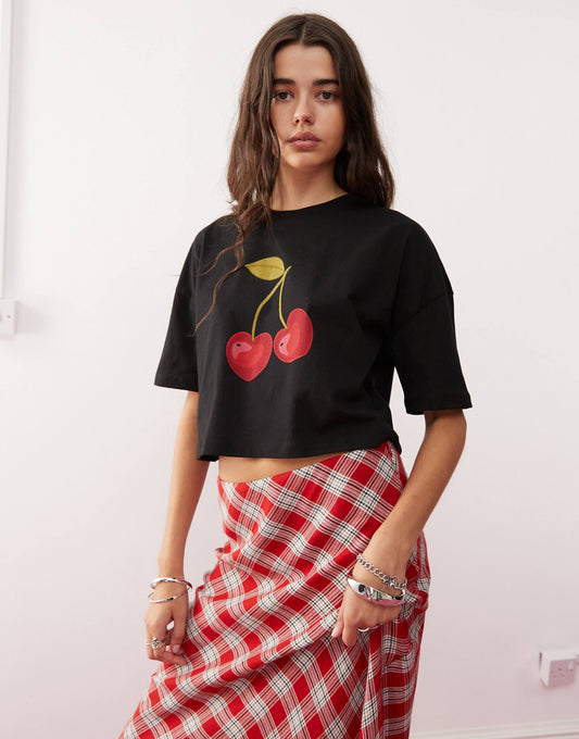 Cherry Print Tee