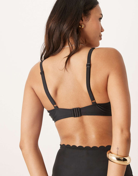 Fuller Bust Scallop Bikini Set