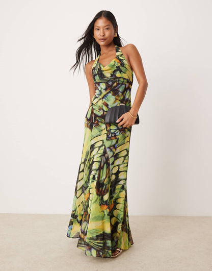Petite Halter Maxi Dress