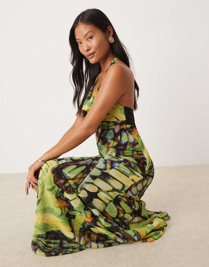 Petite Halter Maxi Dress