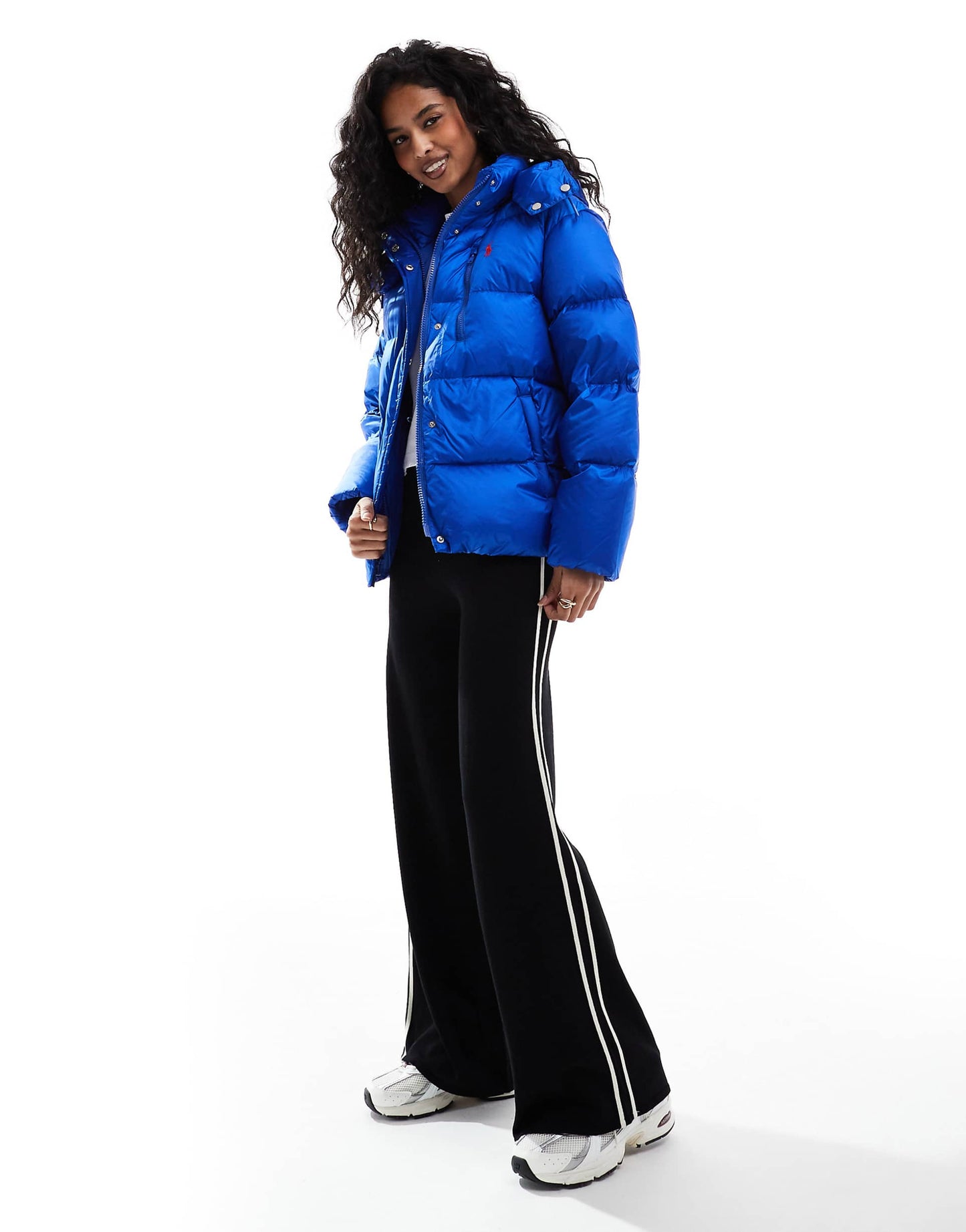 Down Puffer Jacket With Logo