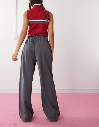 Slouchy Tailored Wide Leg Trouser