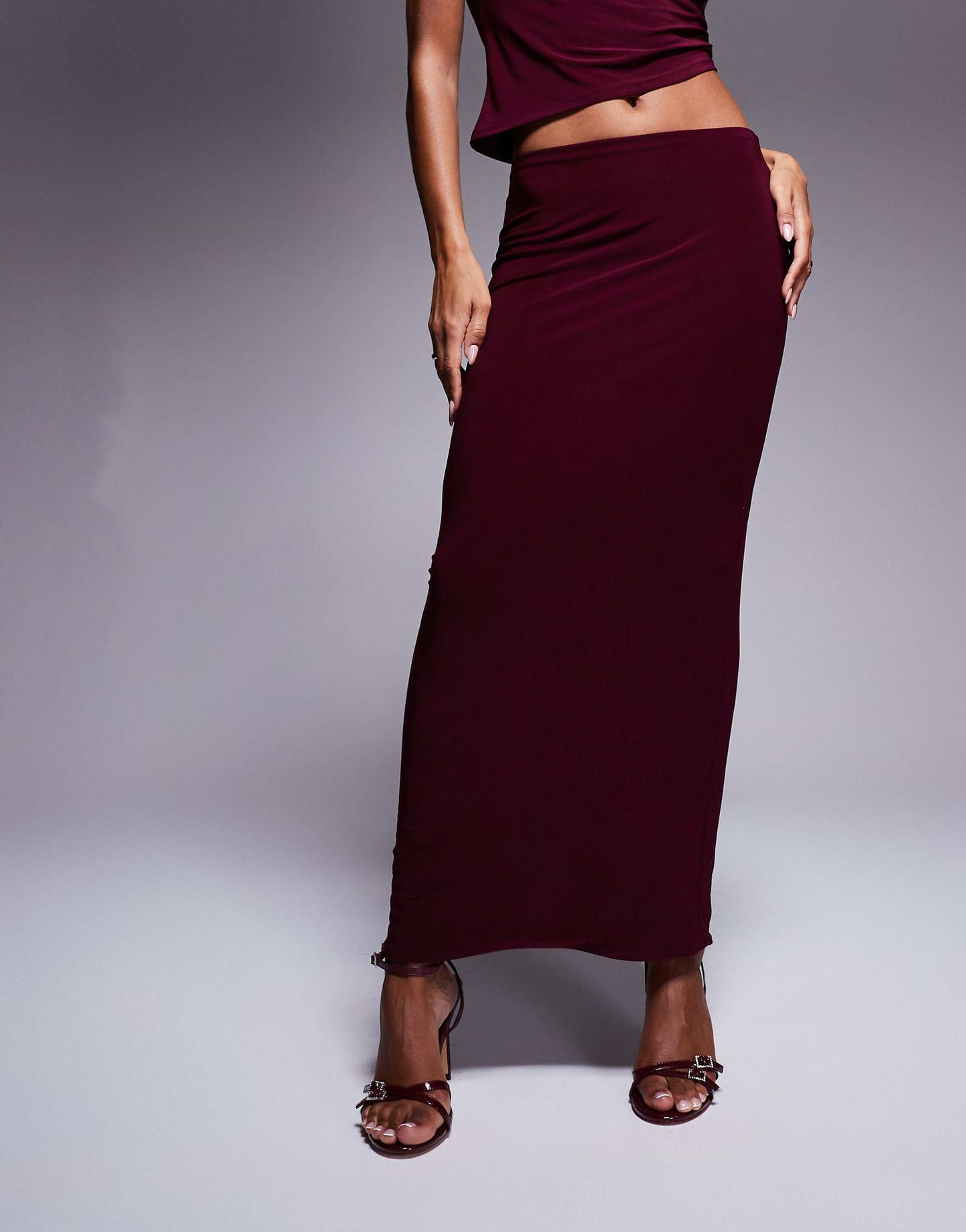 Co-Ord Slinky Maxi Skirt