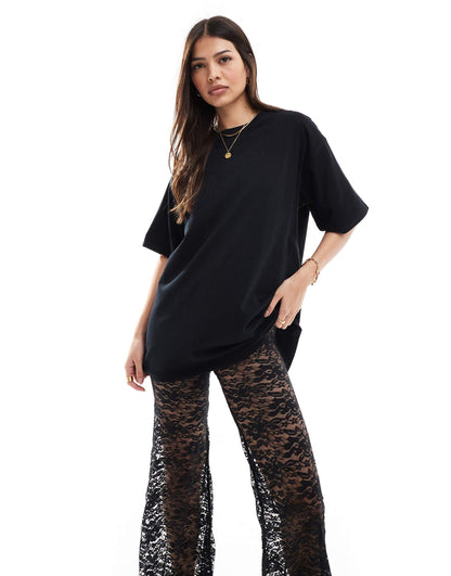 2 in 1 T-Shirt And Lace Jumpsuit