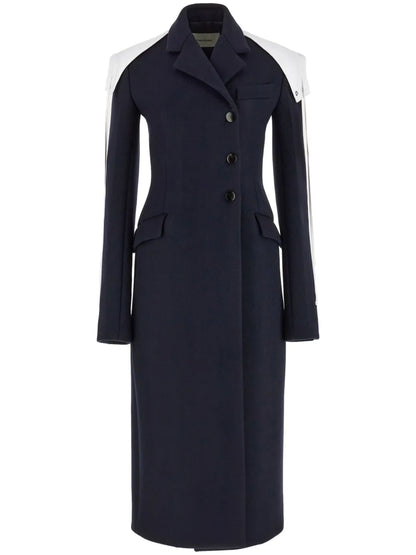 Double-Breated Wool Coat