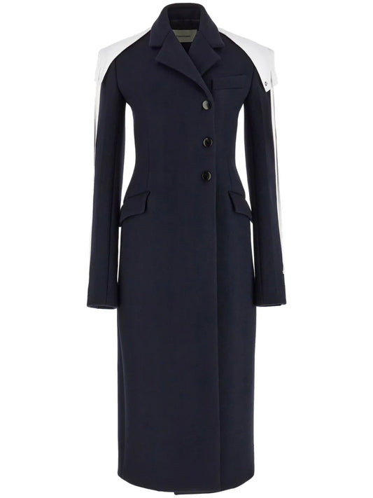 Double-Breated Wool Coat