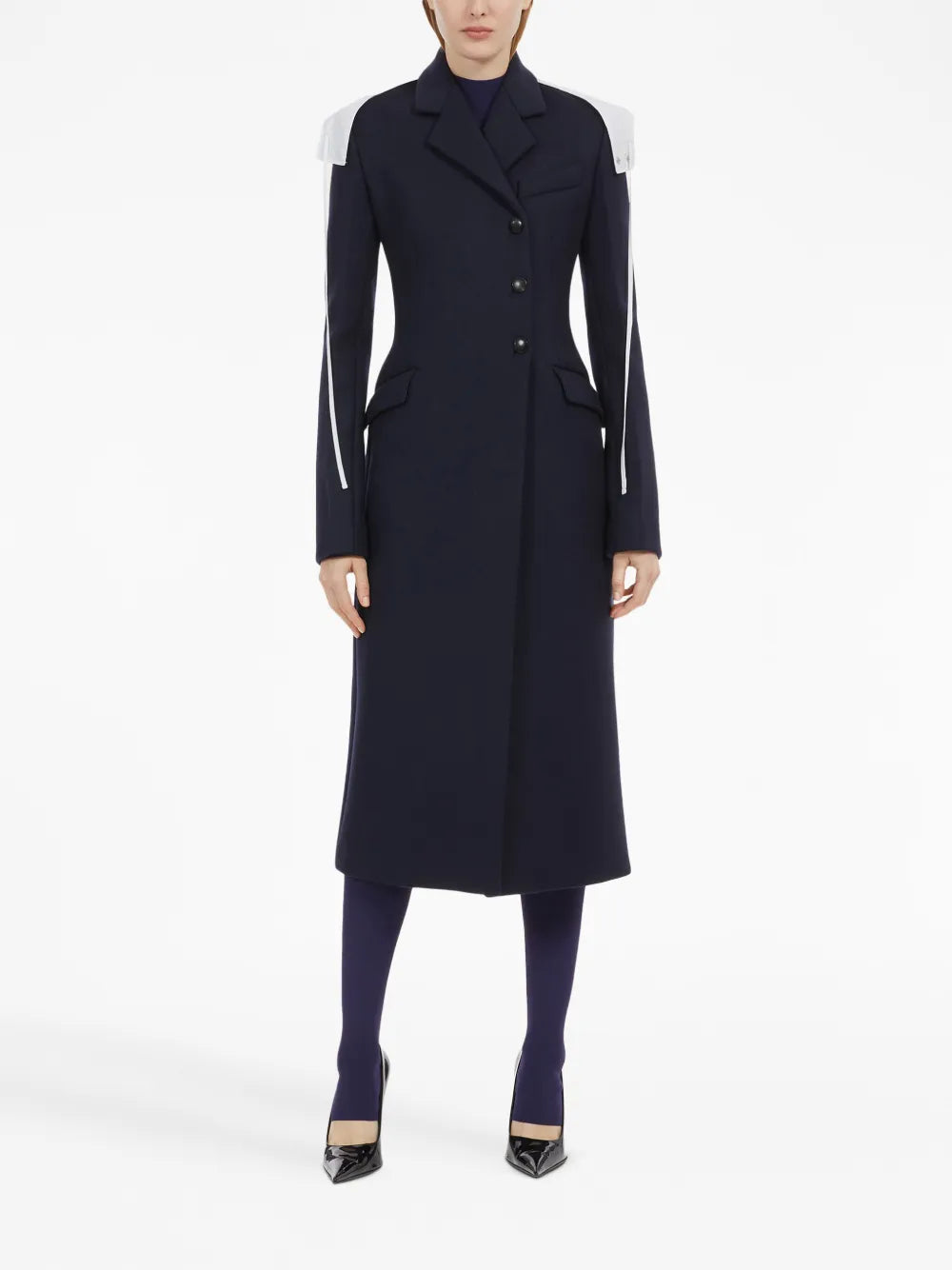 Double-Breated Wool Coat