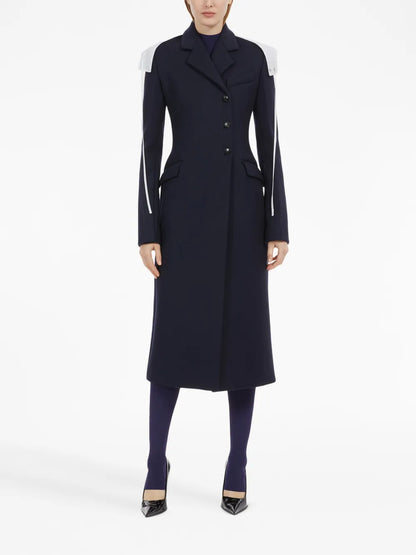 Double-Breated Wool Coat