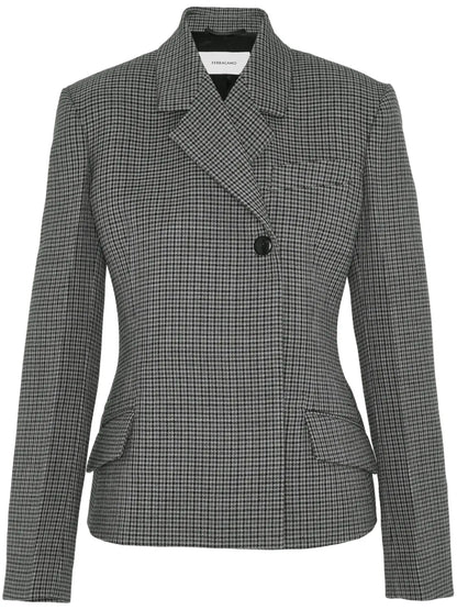 Shepherd'S-Check Double-Breasted Blazer