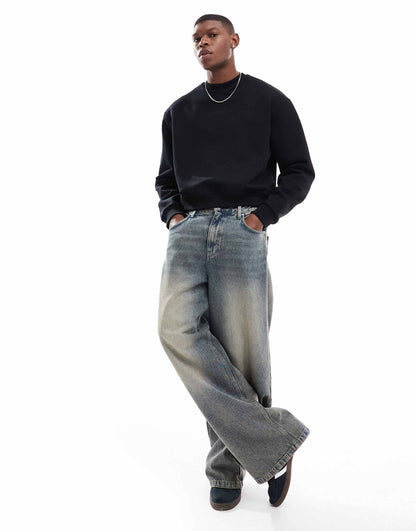 Oversized Boxy Dropped Shoulder Sweatshirt 400Gsm