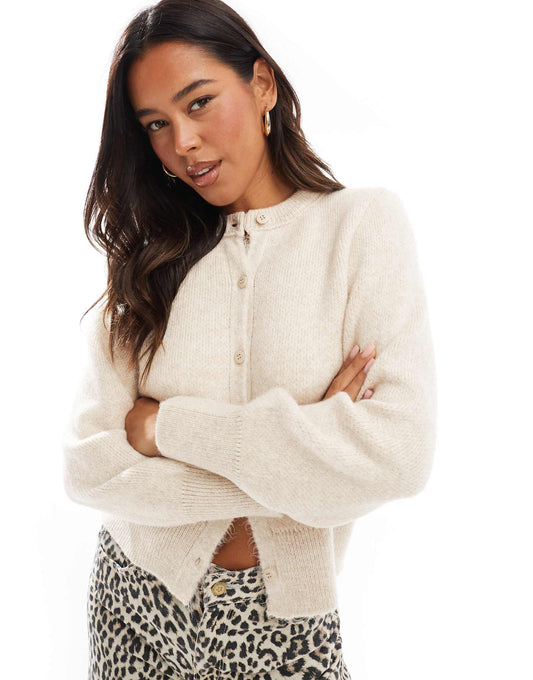 Fluffy Knitted Cardigan