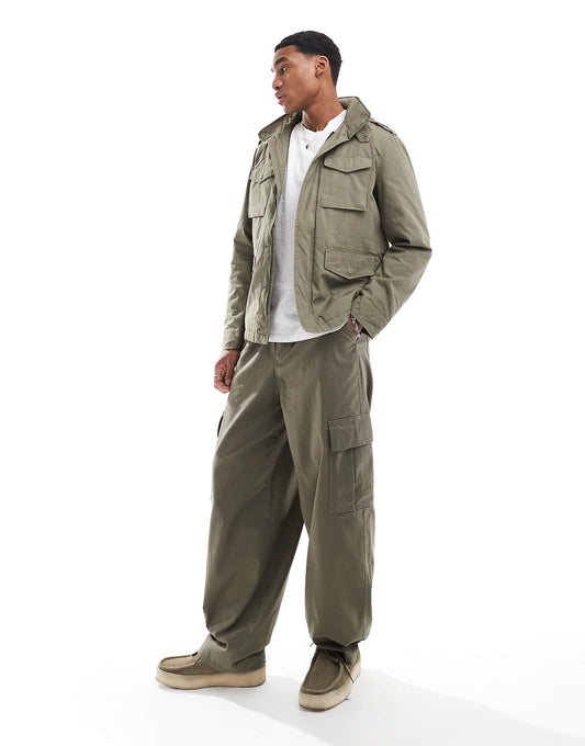 Military Jacket In Khaki