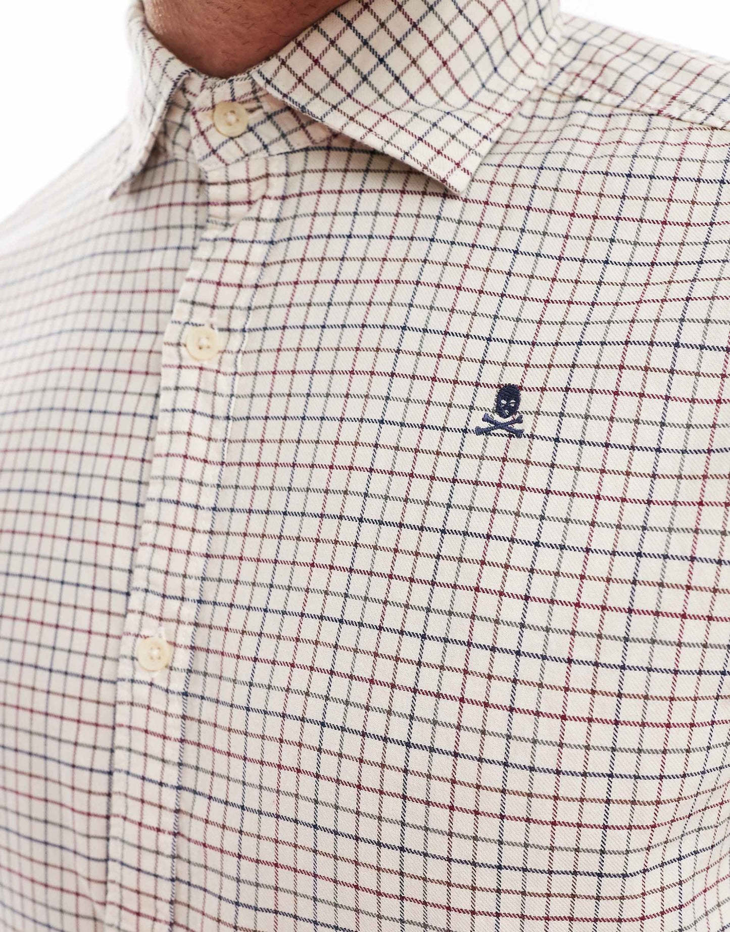 Country Shirt In Off White Check