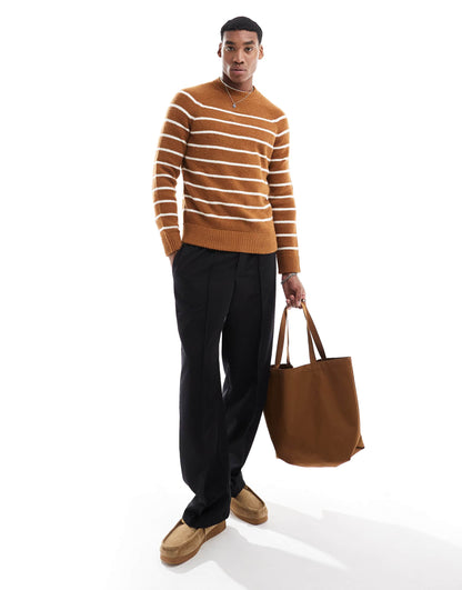 Holford Stripes Tricot In Mustard