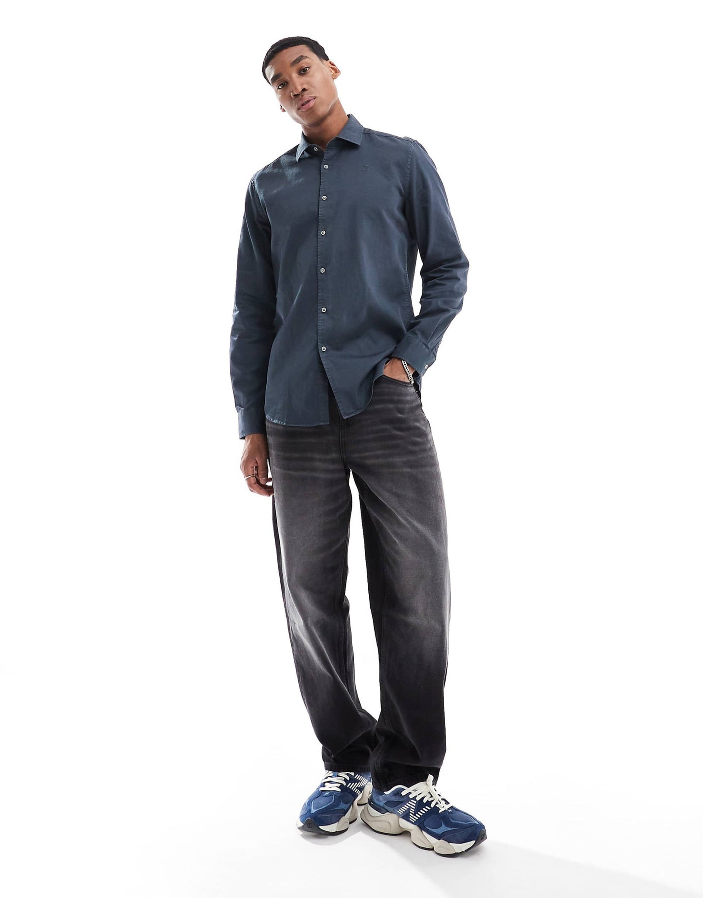 New Honeycomb Shirt In Navy