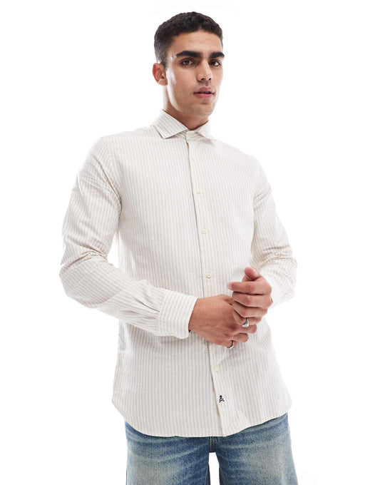 Abbot Shirt In Greystripes
