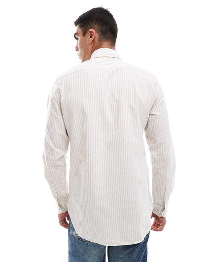 Abbot Shirt In Greystripes