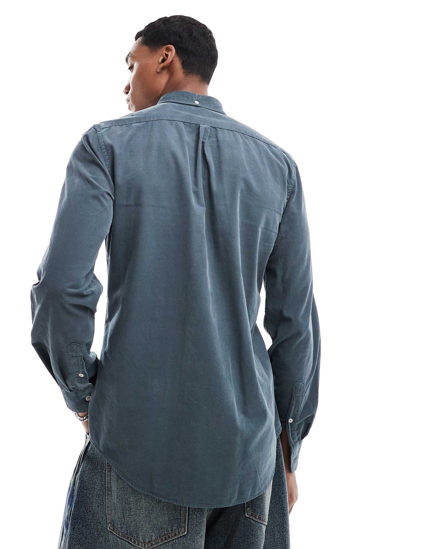 Corduroy Shirt In Dark Green