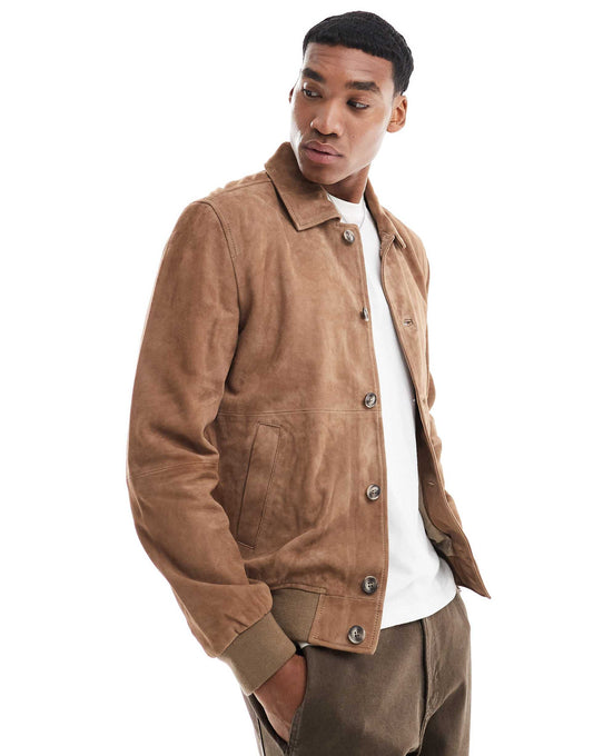 Jokul Suede Jacket In Taupe