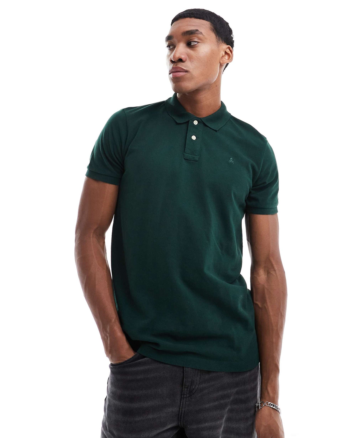 Basic Polo In Dark Green