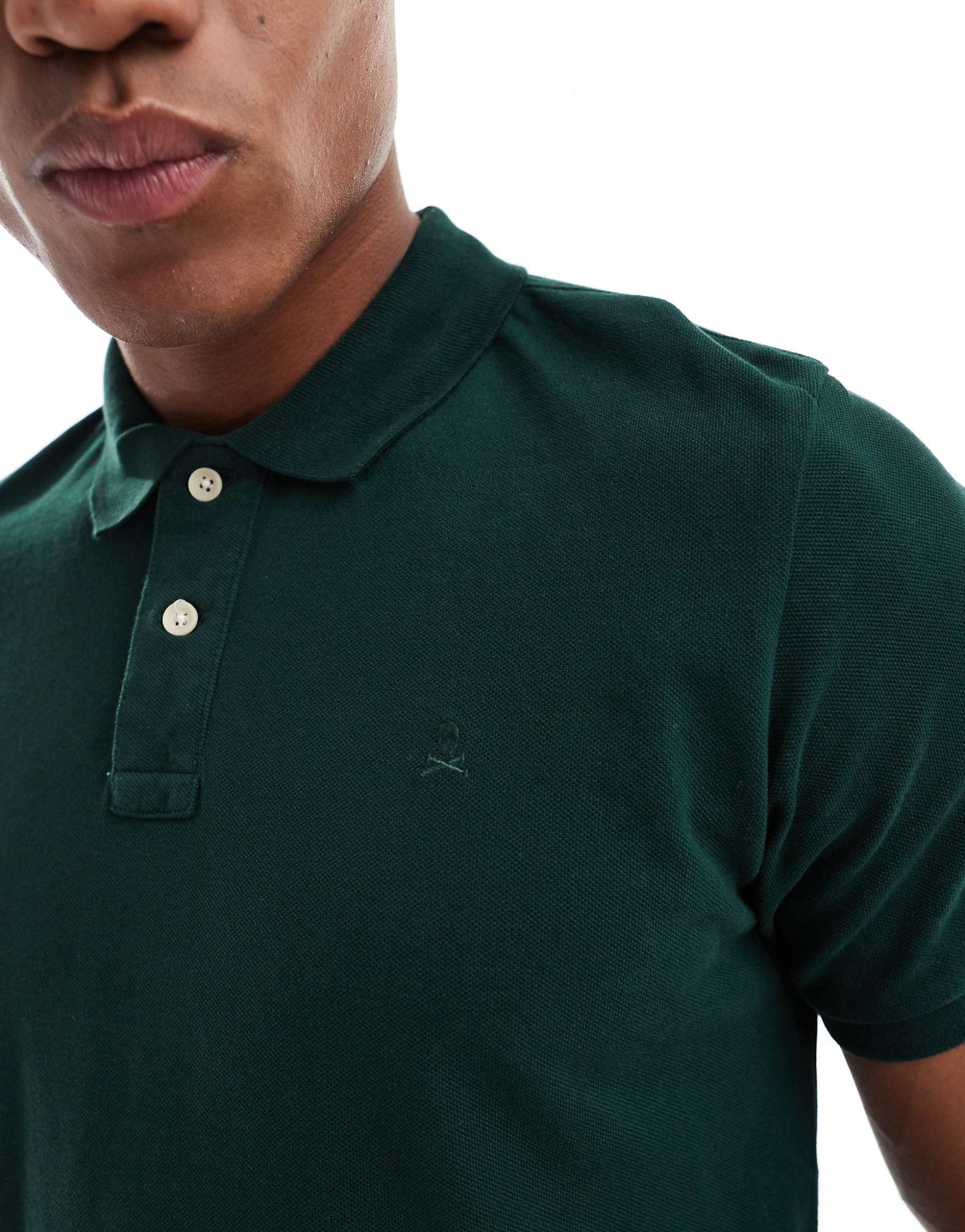 Basic Polo In Dark Green