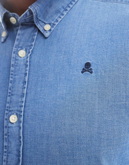 Alpha Shirt In Blue Denim