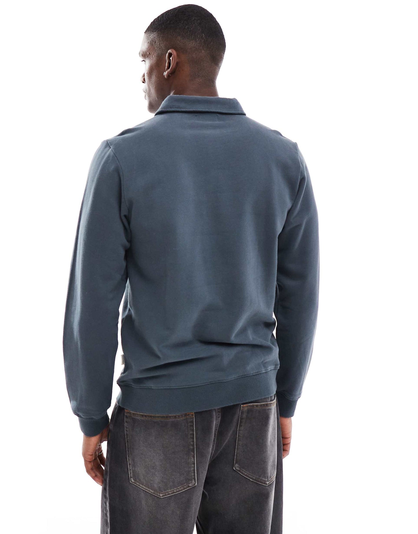 Sc Polo Sweater In Navy