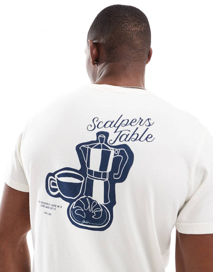 Coffee Table Tee In Blue
