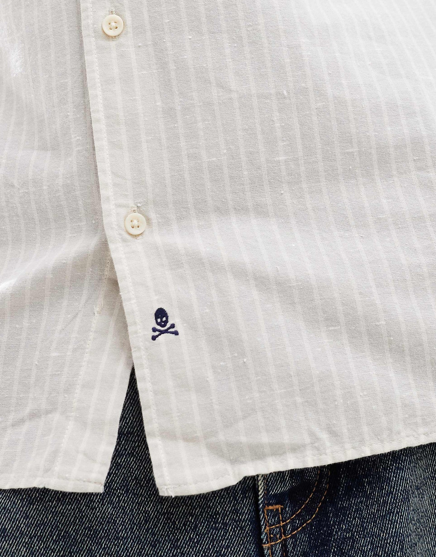 Abbot Shirt In Light Green Stripes